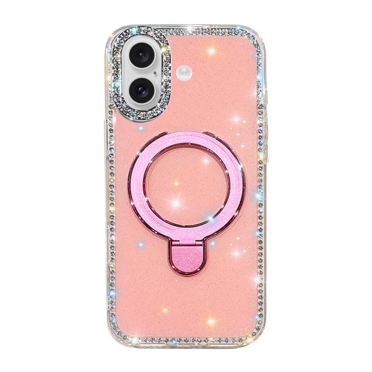 Custodia per telefono antiurto con supporto magnetico IMD a doppia faccia e strass., For iPhone 17, For iPhone Air