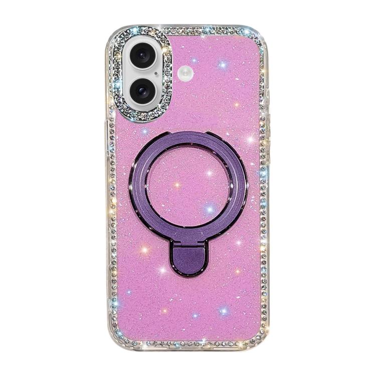 Custodia per telefono antiurto con supporto magnetico IMD a doppia faccia e strass., For iPhone 17, For iPhone Air