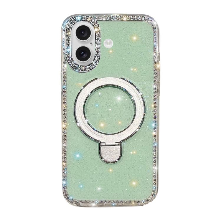 Custodia per telefono antiurto con supporto magnetico IMD a doppia faccia e strass., For iPhone 17, For iPhone Air
