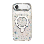Custodia per telefono antiurto con supporto magnetico IMD a doppia faccia e strass., For iPhone 17, For iPhone Air