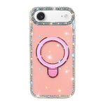 Custodia per telefono antiurto con supporto magnetico IMD a doppia faccia e strass., For iPhone 17, For iPhone Air
