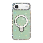 Custodia per telefono antiurto con supporto magnetico IMD a doppia faccia e strass., For iPhone 17, For iPhone Air