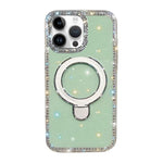 Custodia per telefono antiurto con supporto magnetico IMD a doppia faccia e strass., For iPhone 14 Pro, For iPhone 14 Pro Max