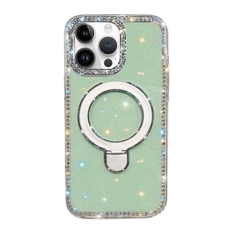 Custodia per telefono antiurto con supporto magnetico IMD a doppia faccia e strass., For iPhone 14 Pro, For iPhone 14 Pro Max