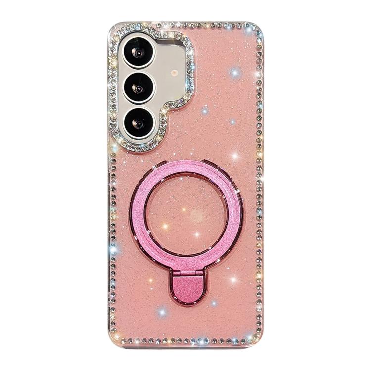 Custodia per telefono antiurto con supporto magnetico IMD a doppia faccia e strass., For Samsung Galaxy A16 5G, For Samsung Galaxy A15 5G