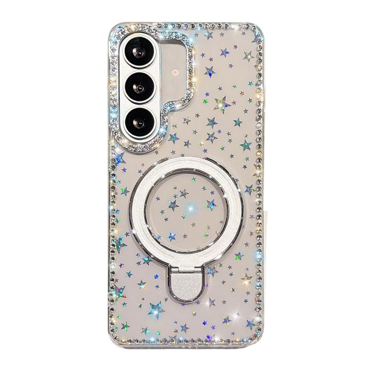 Custodia per telefono antiurto con supporto magnetico IMD a doppia faccia e strass., For Samsung Galaxy A26 5G, For Samsung Galaxy A36 5G
