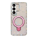 Custodia per telefono antiurto con supporto magnetico IMD a doppia faccia e strass., For Samsung Galaxy A26 5G, For Samsung Galaxy A36 5G