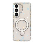 Custodia per telefono antiurto con supporto magnetico IMD a doppia faccia e strass., For Samsung Galaxy A26 5G, For Samsung Galaxy A36 5G