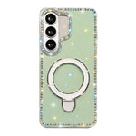 Custodia per telefono antiurto con supporto magnetico IMD a doppia faccia e strass., For Samsung Galaxy A26 5G, For Samsung Galaxy A36 5G