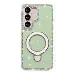 Custodia per telefono antiurto con supporto magnetico IMD a doppia faccia e strass., For Samsung Galaxy S24 5G, For Samsung Galaxy S23 Ultra 5G