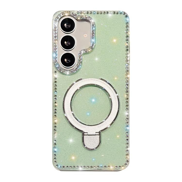 Custodia per telefono antiurto con supporto magnetico IMD a doppia faccia e strass., For Samsung Galaxy S24 5G, For Samsung Galaxy S23 Ultra 5G