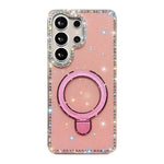 Custodia per telefono antiurto con supporto magnetico IMD a doppia faccia e strass., For Samsung Galaxy S25 Ultra 5G, For Samsung Galaxy S24 FE 5G