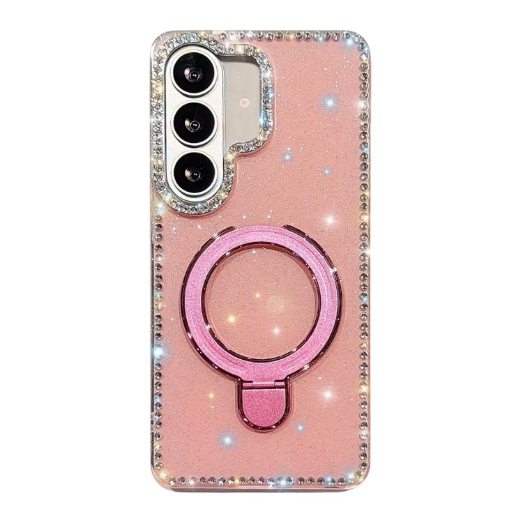 Custodia per telefono antiurto con supporto magnetico IMD a doppia faccia e strass., For Samsung Galaxy S26+ 5G, For Samsung Galaxy S26 Ultra 5G