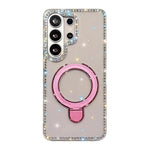 Custodia per telefono antiurto con supporto magnetico IMD a doppia faccia e strass., For Samsung Galaxy S26+ 5G, For Samsung Galaxy S26 Ultra 5G