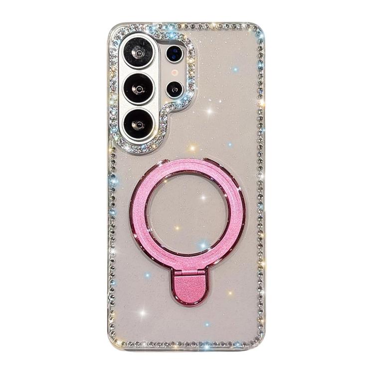 Custodia per telefono antiurto con supporto magnetico IMD a doppia faccia e strass., For Samsung Galaxy S26+ 5G, For Samsung Galaxy S26 Ultra 5G