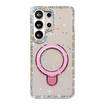 Custodia per telefono antiurto con supporto magnetico IMD a doppia faccia e strass., For Samsung Galaxy S26+ 5G, For Samsung Galaxy S26 Ultra 5G