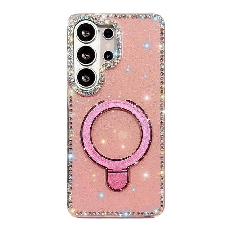 Custodia per telefono antiurto con supporto magnetico IMD a doppia faccia e strass., For Samsung Galaxy S26+ 5G, For Samsung Galaxy S26 Ultra 5G