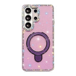Custodia per telefono antiurto con supporto magnetico IMD a doppia faccia e strass., For Samsung Galaxy S26+ 5G, For Samsung Galaxy S26 Ultra 5G