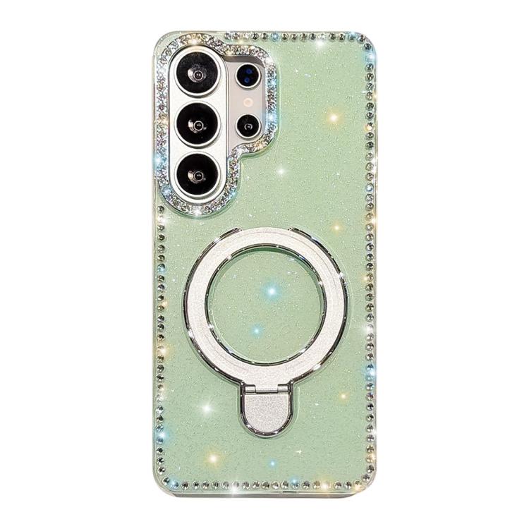 Custodia per telefono antiurto con supporto magnetico IMD a doppia faccia e strass., For Samsung Galaxy S26+ 5G, For Samsung Galaxy S26 Ultra 5G
