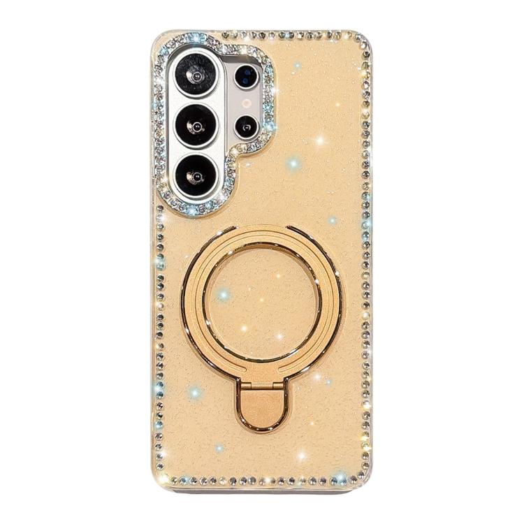 Custodia per telefono antiurto con supporto magnetico IMD a doppia faccia e strass., For Samsung Galaxy S26+ 5G, For Samsung Galaxy S26 Ultra 5G