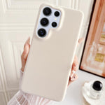 Custodia per telefono in policarbonato con finitura opaca effetto velluto e pelle vegana., For Samsung Galaxy S26 Ultra 5G, For Samsung Galaxy S25 Ultra 5G, For Samsung Galaxy S24 Ultra 5G