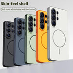 Custodia per telefono magnetica a copertura totale con effetto pelle, serie Boundless., For Samsung Galaxy S26 Ultra 5G, For Samsung Galaxy S25 Ultra 5G, For Samsung Galaxy S24 Ultra 5G