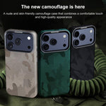 Custodia per telefono magnetica antiurto con copertura totale mimetica, For iPhone 17 Pro Max, For iPhone 17 Pro, For iPhone 17