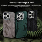 Custodia per telefono magnetica antiurto con copertura totale mimetica, For iPhone 16 Pro Max, For iPhone 16 Pro, For iPhone 16 Plus, For iPhone 16