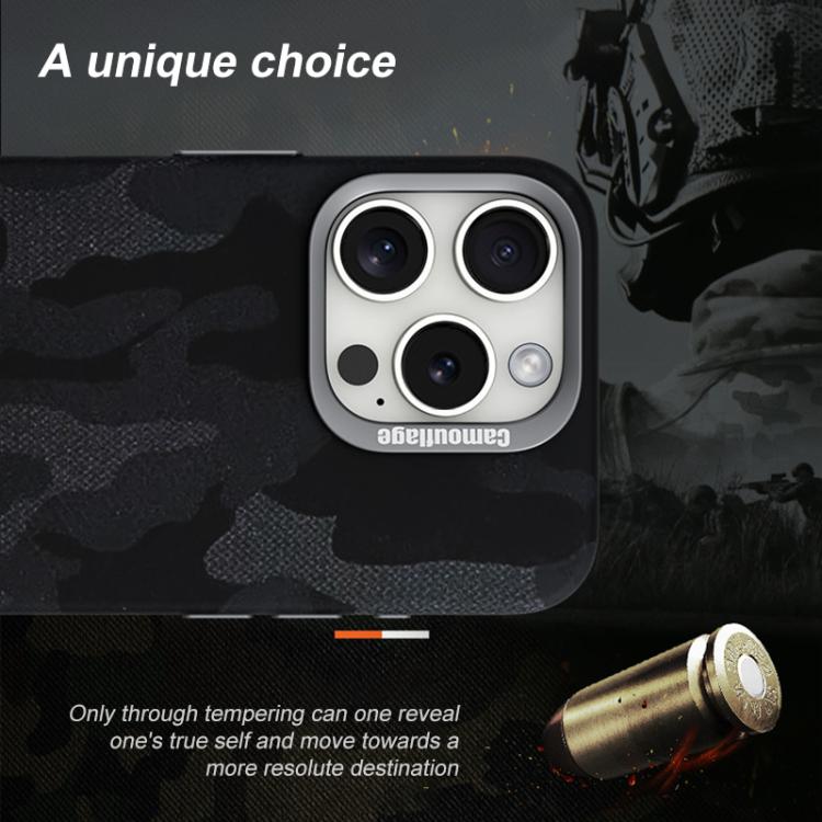 Custodia per telefono magnetica antiurto con copertura totale mimetica, For iPhone 16 Pro Max, For iPhone 16 Pro, For iPhone 16 Plus, For iPhone 16