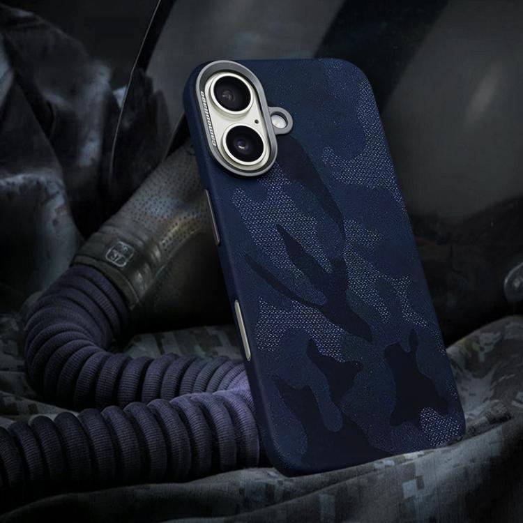 Custodia per telefono magnetica antiurto con copertura totale mimetica, For iPhone 16 Pro Max, For iPhone 16 Pro, For iPhone 16 Plus, For iPhone 16