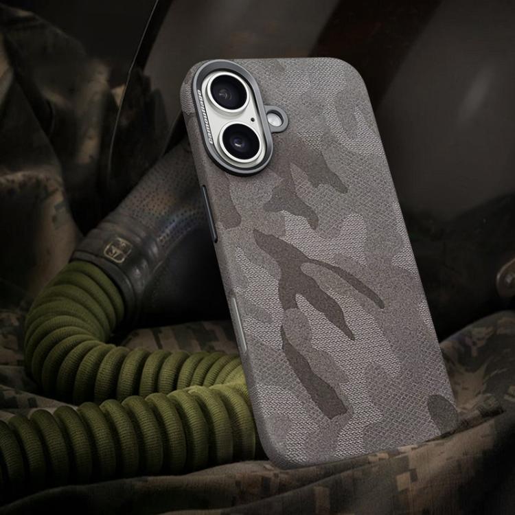 Custodia per telefono magnetica antiurto con copertura totale mimetica, For iPhone 16 Pro Max, For iPhone 16 Pro, For iPhone 16 Plus, For iPhone 16