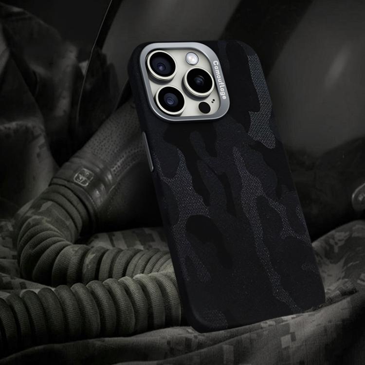 Custodia per telefono magnetica antiurto con copertura totale mimetica, For iPhone 15 Pro Max, For iPhone 15 Pro, For iPhone 15 Plus / 14 Plus, For iPhone 15