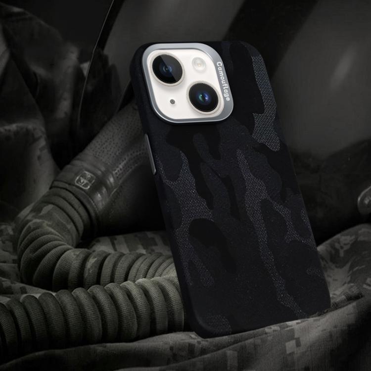 Custodia per telefono magnetica antiurto con copertura totale mimetica, For iPhone 15 Pro Max, For iPhone 15 Pro, For iPhone 15 Plus / 14 Plus, For iPhone 15