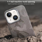 Custodia per telefono magnetica antiurto con copertura totale mimetica, For iPhone 14 / 13, For iPhone 14 Pro, For iPhone 14 Pro Max, For iPhone 13 Pro Max
