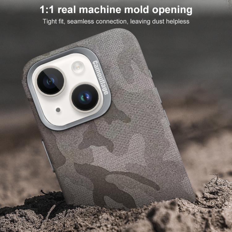 Custodia per telefono magnetica antiurto con copertura totale mimetica, For iPhone 14 / 13, For iPhone 14 Pro, For iPhone 14 Pro Max, For iPhone 13 Pro Max