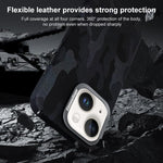 Custodia per telefono magnetica antiurto con copertura totale mimetica, For iPhone 14 / 13, For iPhone 14 Pro, For iPhone 14 Pro Max, For iPhone 13 Pro Max