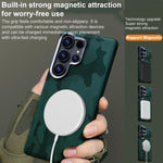 Custodia per telefono magnetica antiurto con copertura totale mimetica, For Samsung Galaxy S26+ 5G, For Samsung Galaxy S26 Ultra 5G, For Samsung Galaxy S26 5G, For Samsung Galaxy S25 5G / S24 5G, For Samsung Galaxy S25+ 5G / S24+ 5G                    ...