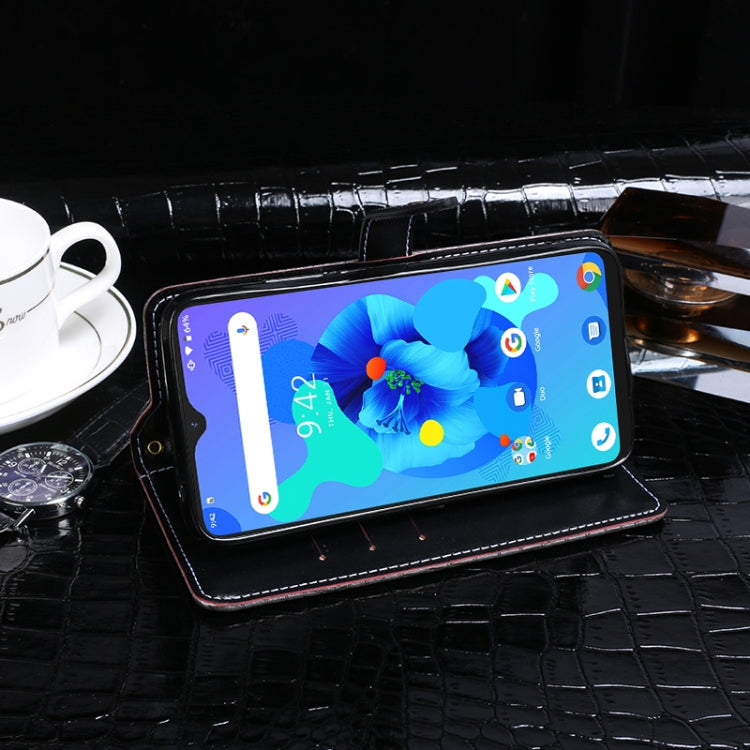 idewei Custodia in pelle a vibrazione orizzontale con struttura in coccodrillo con supporto e slot per carte e portafoglio, For Ulefone Note 8, For UMIDIGI A7, For ZTE Axon 11 5G, For ZTE Blade A7 Prime