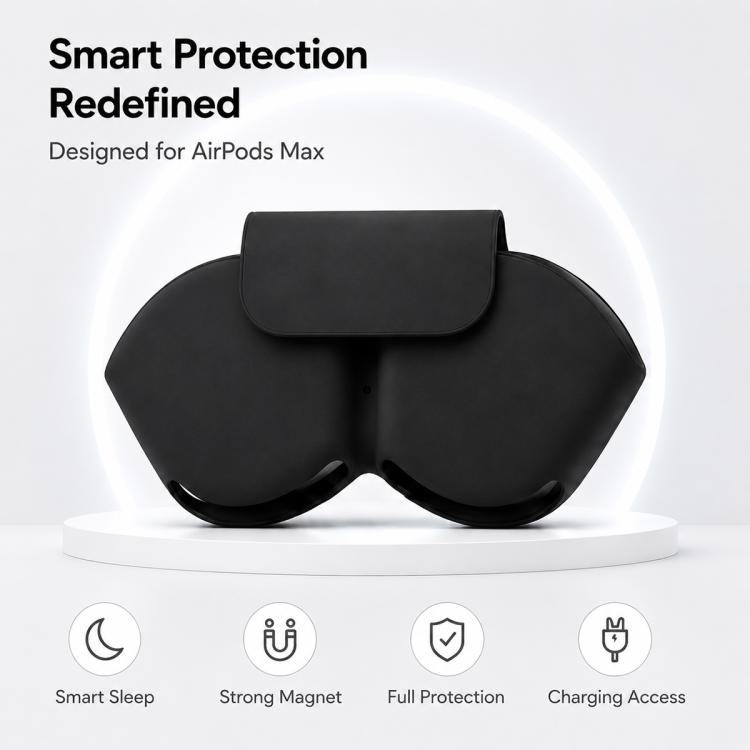 Custodia protettiva e di conservazione in morbido silicone per auricolari smart XDcase., For Apple AirPods Max / Max 2