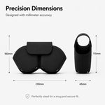 Custodia protettiva e di conservazione in morbido silicone per auricolari smart XDcase., For Apple AirPods Max / Max 2