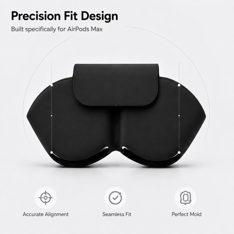 Custodia protettiva e di conservazione in morbido silicone per auricolari smart XDcase., For Apple AirPods Max / Max 2