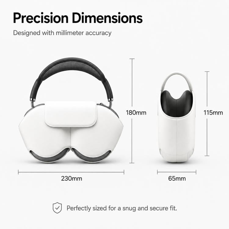 Custodia protettiva e di stoccaggio in pelle PU per auricolari smart XDcase., For Apple AirPods Max / Max 2