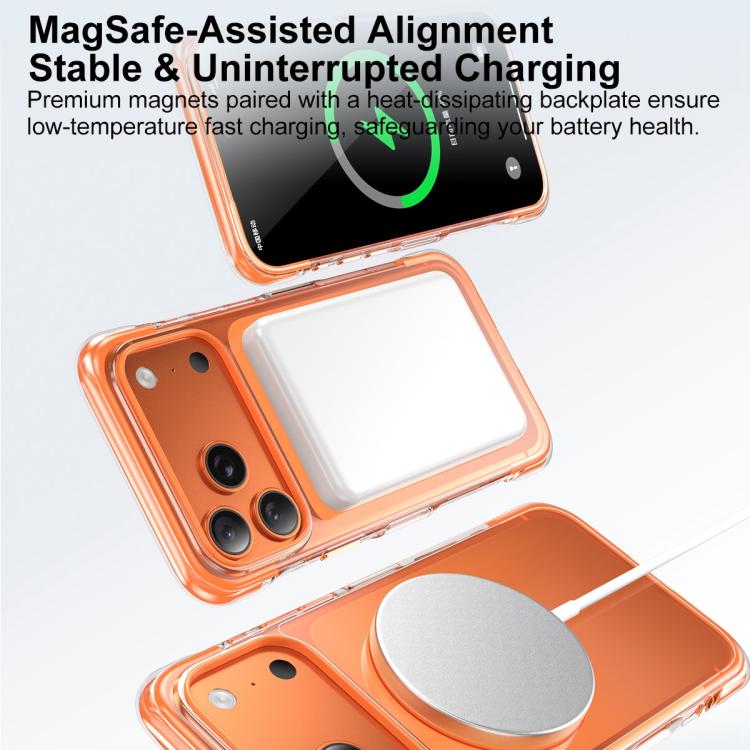 Custodia per telefono antiurto magnetica GEBEI con airbag sottovuoto in TPU + acrilico, supporto girevole a 360° e chiusura magnetica., For iPhone 17 Pro Max, For iPhone 17 Pro, For iPhone 17