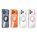 Custodia per telefono antiurto magnetica GEBEI con airbag sottovuoto in TPU + acrilico, supporto girevole a 360° e chiusura magnetica., For iPhone 17 Pro Max, For iPhone 17 Pro, For iPhone 17