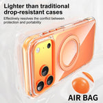 Custodia per telefono antiurto magnetica GEBEI con airbag sottovuoto in TPU + acrilico, supporto girevole a 360° e chiusura magnetica., For iPhone 17 Pro Max, For iPhone 17 Pro, For iPhone 17