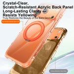 Custodia per telefono antiurto magnetica GEBEI con airbag sottovuoto in TPU + acrilico, supporto girevole a 360° e chiusura magnetica., For iPhone 17 Pro Max, For iPhone 17 Pro, For iPhone 17