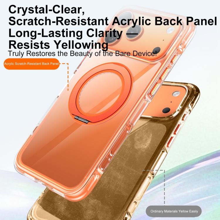 Custodia per telefono antiurto magnetica GEBEI con airbag sottovuoto in TPU + acrilico, supporto girevole a 360° e chiusura magnetica., For iPhone 17 Pro Max, For iPhone 17 Pro, For iPhone 17