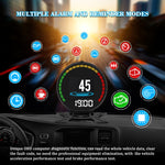 P15 OBD2 Car HUD Head-up Display Temperatura dell'acqua/Velocità/Voltaggio del veicolo, P15