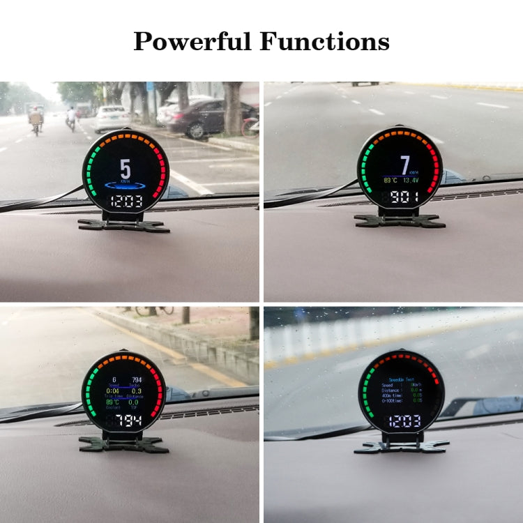 P15 OBD2 Car HUD Head-up Display Temperatura dell'acqua/Velocità/Voltaggio del veicolo, P15