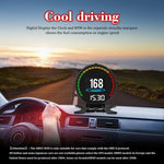 P15 OBD2 Car HUD Head-up Display Temperatura dell'acqua/Velocità/Voltaggio del veicolo, P15